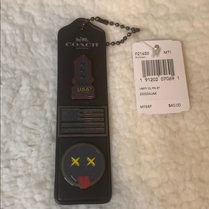 Coach Black Enameled Pin Trio